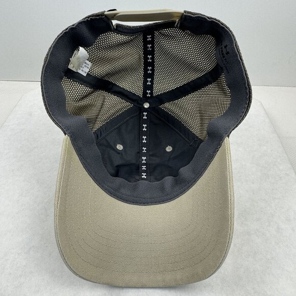 Under Armour Adjustable Tan Mesh Trucker Hat Embroidered Free Fit Snapback Cap - Picture 6 of 9